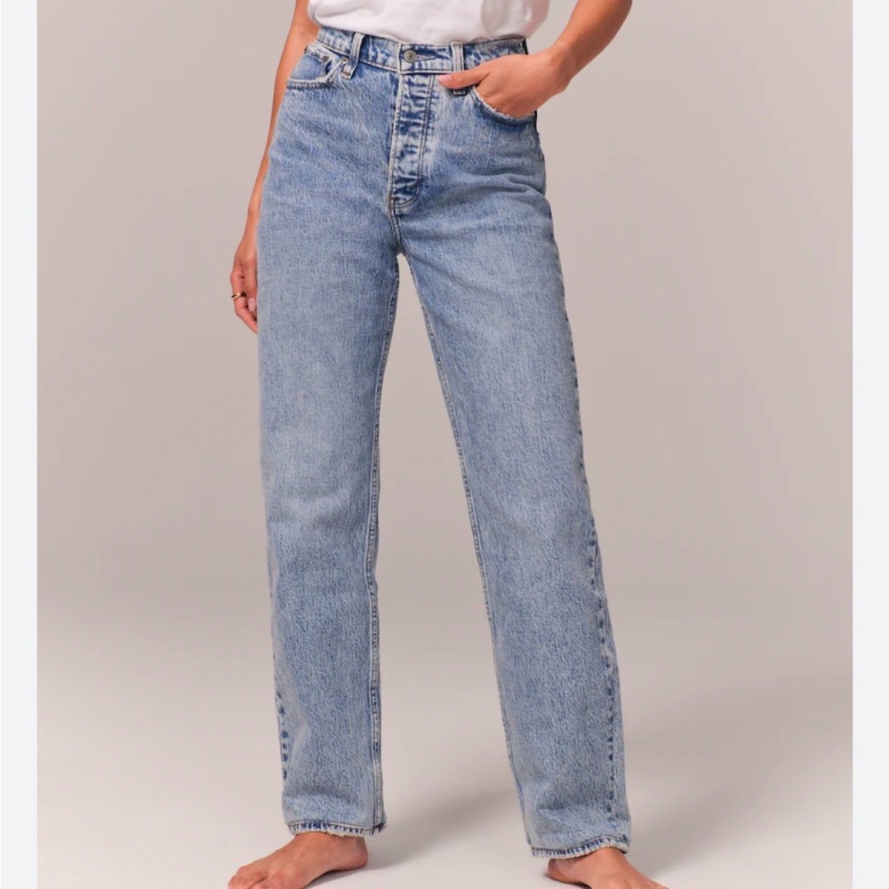Abercrombie & Fitch the Dad high-rise curve love jeans 26